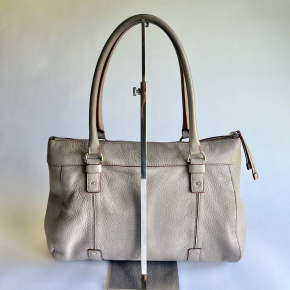 Kate Spade Grey Genuine Pebble Leather Handbag Shoulder Bag - Picture 6 of 15